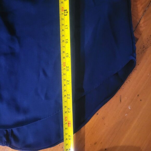 Sami & Jo Women's Sleeveless Blouse in Navy Keyhole Neckline - Size S - Picture 6 of 10